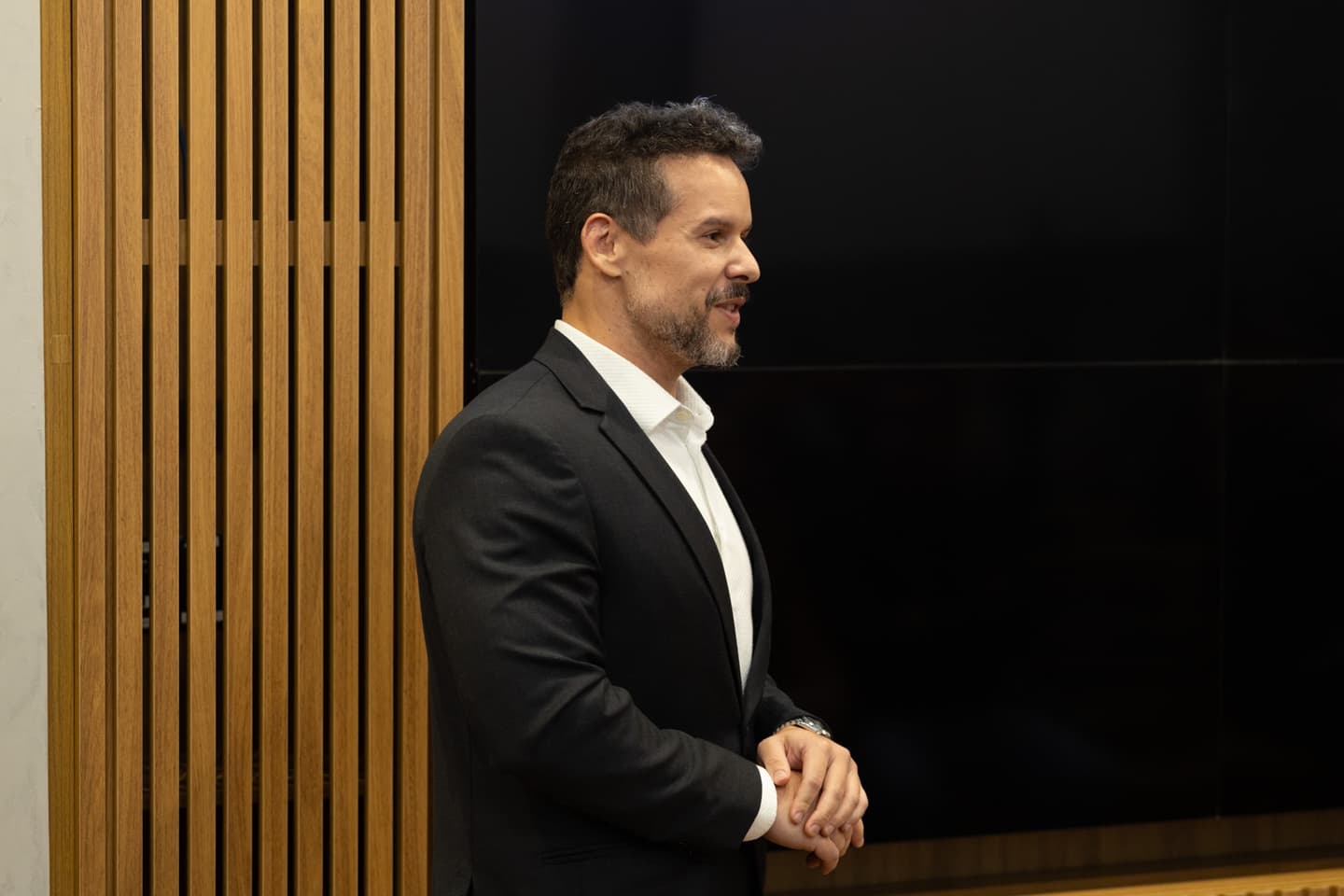Cristiano Vasconcelos durante palestra para empresários